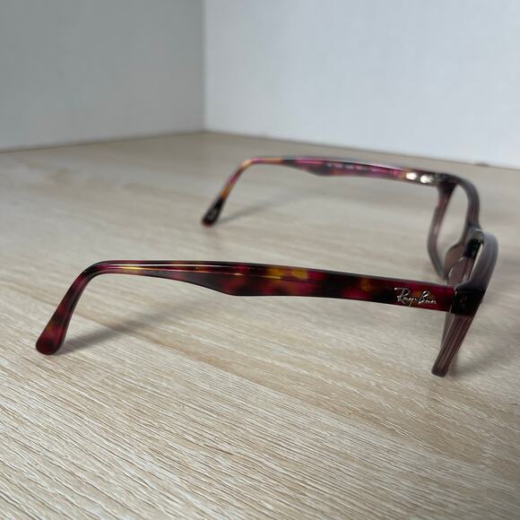 Ray-Ban RB5228 5628 Eyeglasses Red Tortoise Shell Frames Only 55-17-140 - Picture 8 of 8